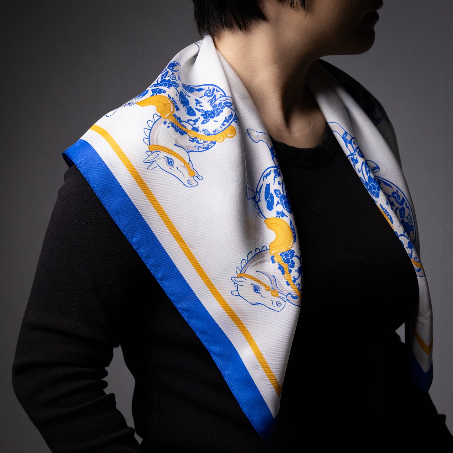 Lucky Horse Silk Bandana