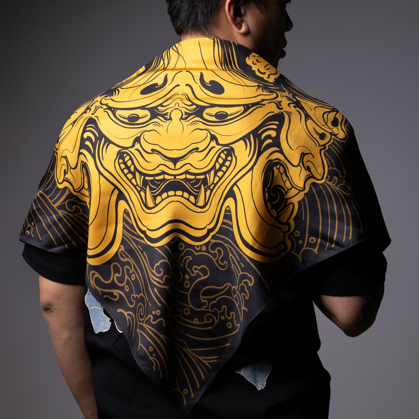 3 Faces Golden Hannya Silk Bandana