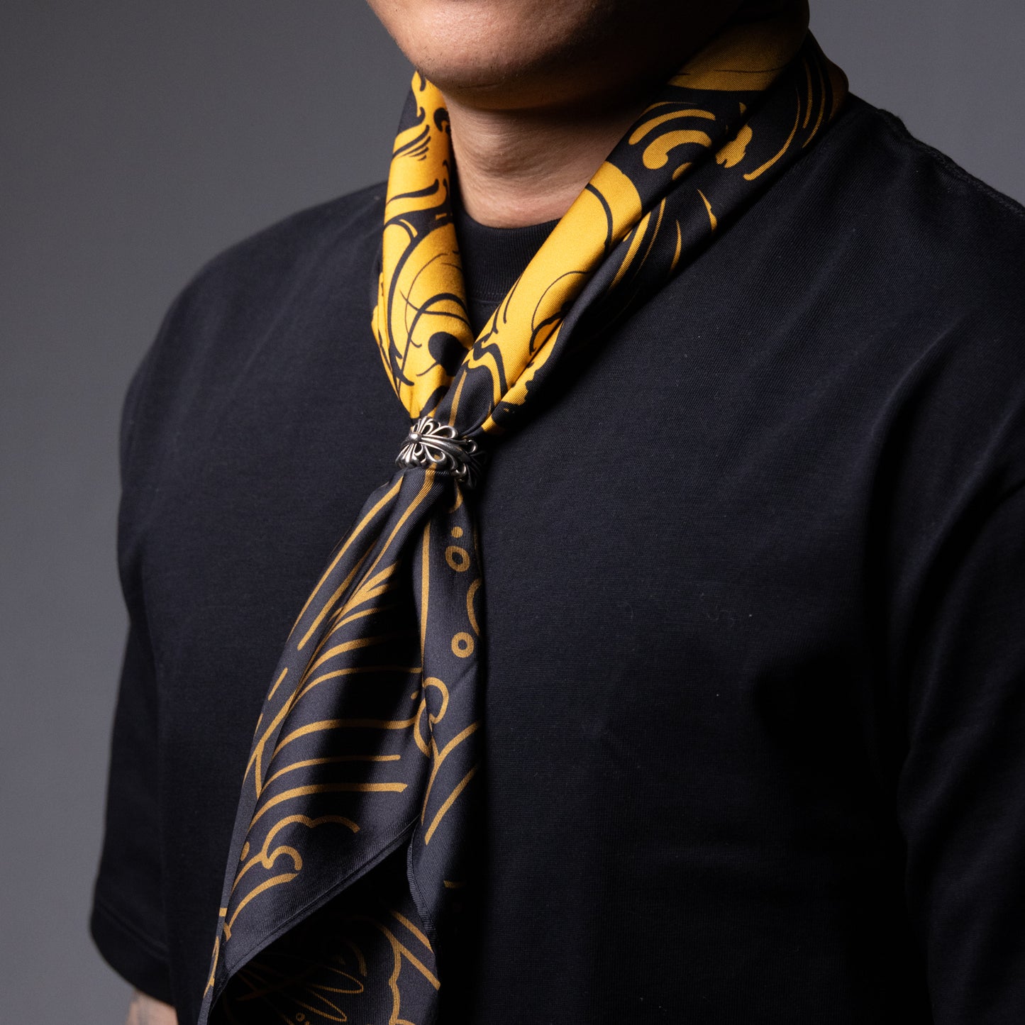 3 Faces Golden Hannya Silk Bandana