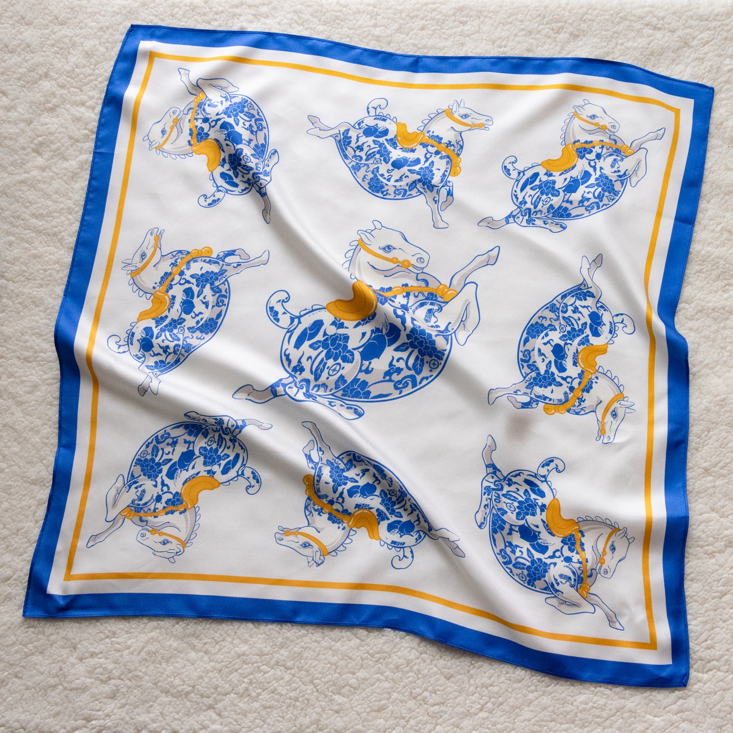 Lucky Horse Silk Bandana