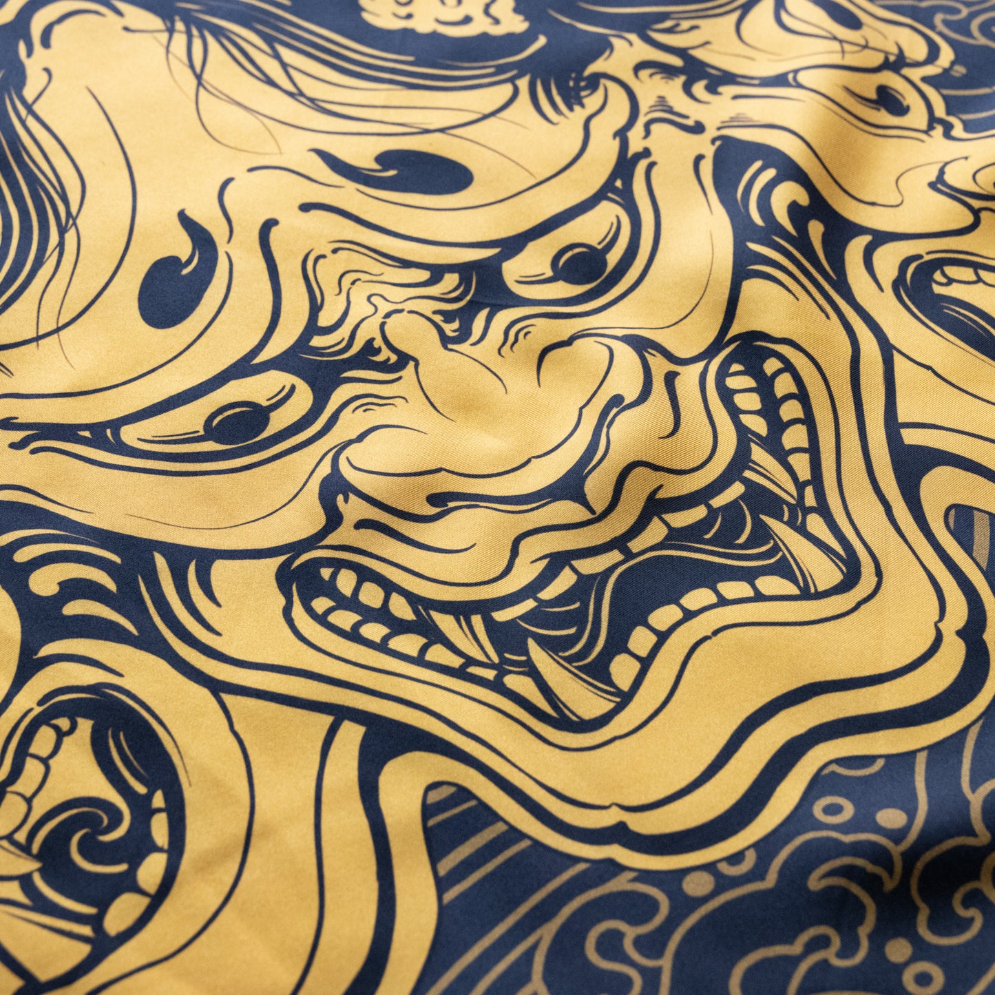3 Faces Golden Hannya Silk Bandana