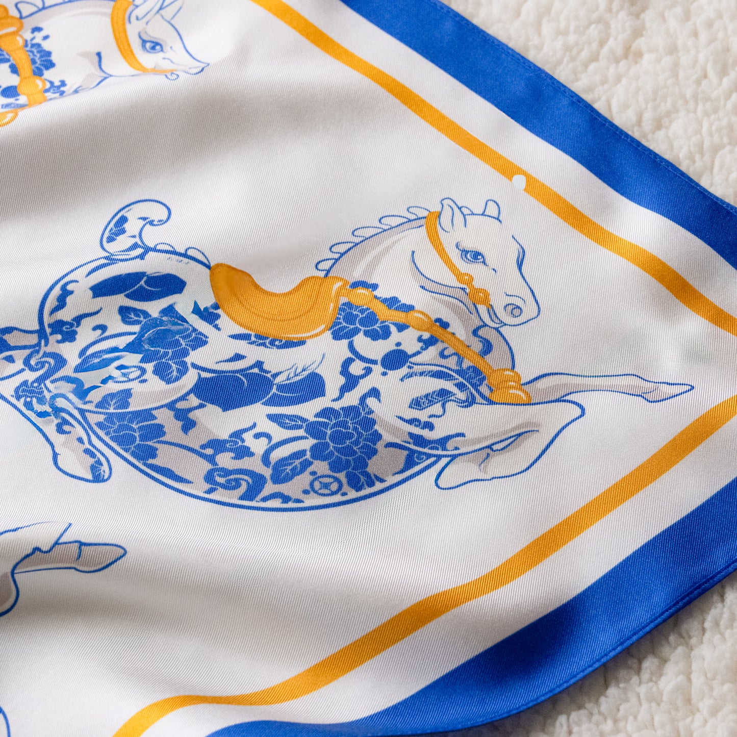 Lucky Horse Silk Bandana