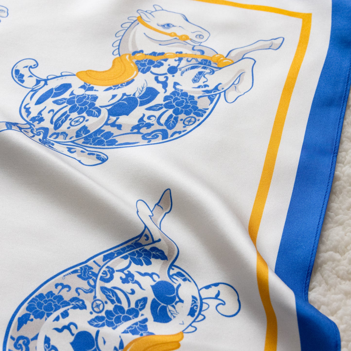 Lucky Horse Silk Bandana