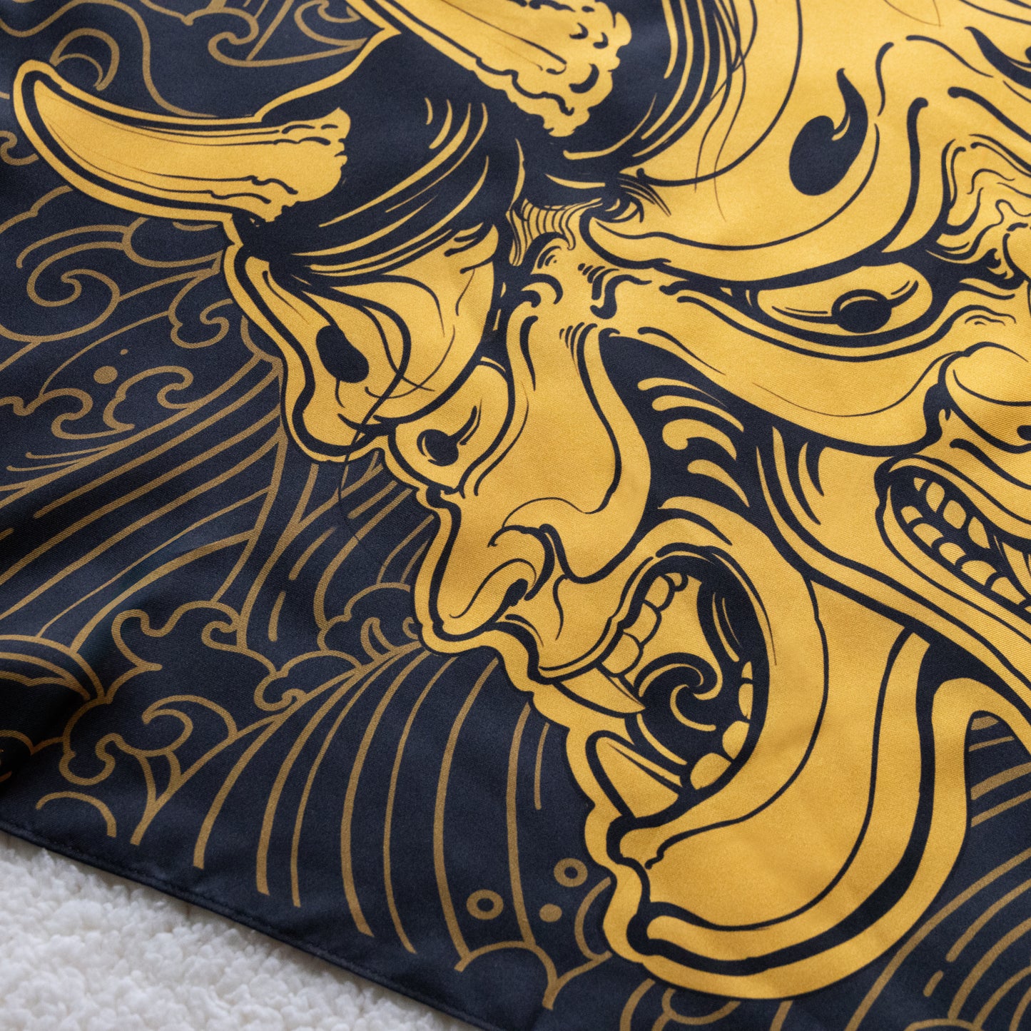 3 Faces Golden Hannya Silk Bandana