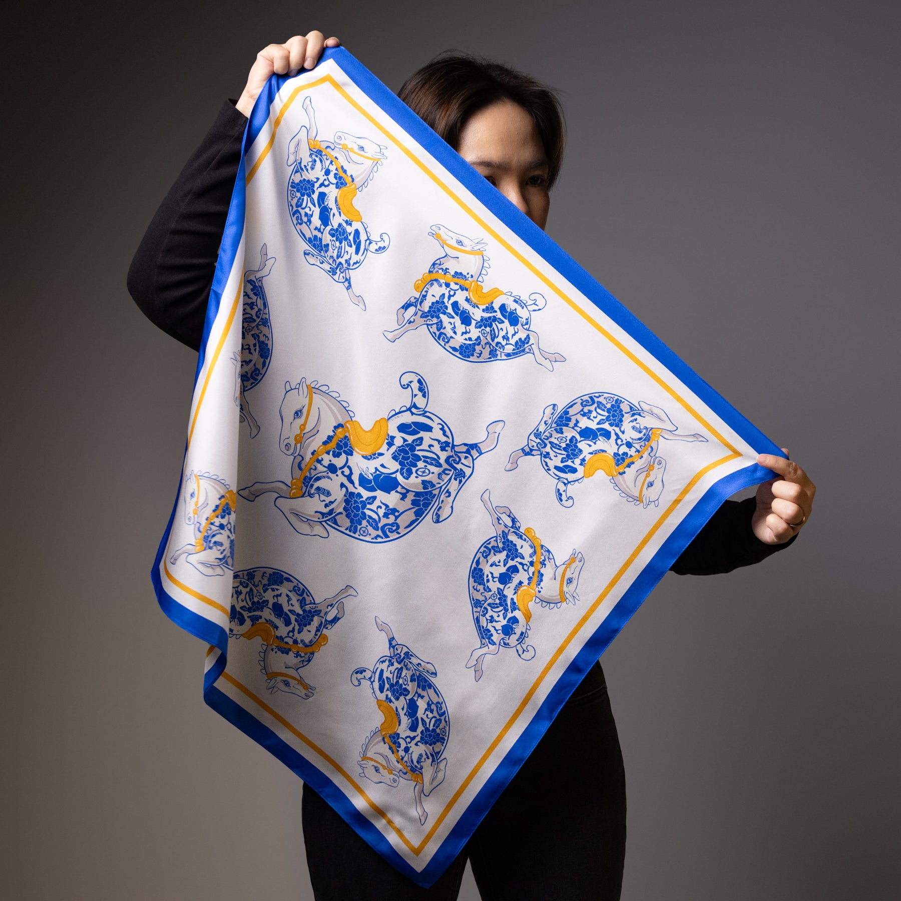 Lucky Horse Silk Bandana