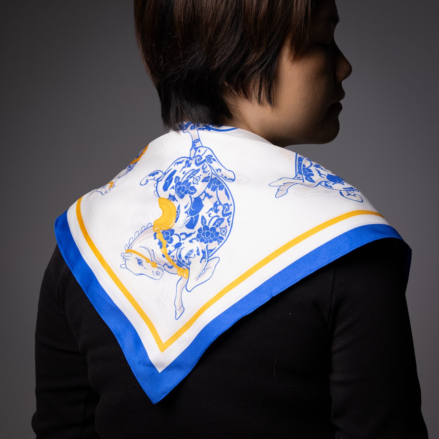 Lucky Horse Silk Bandana