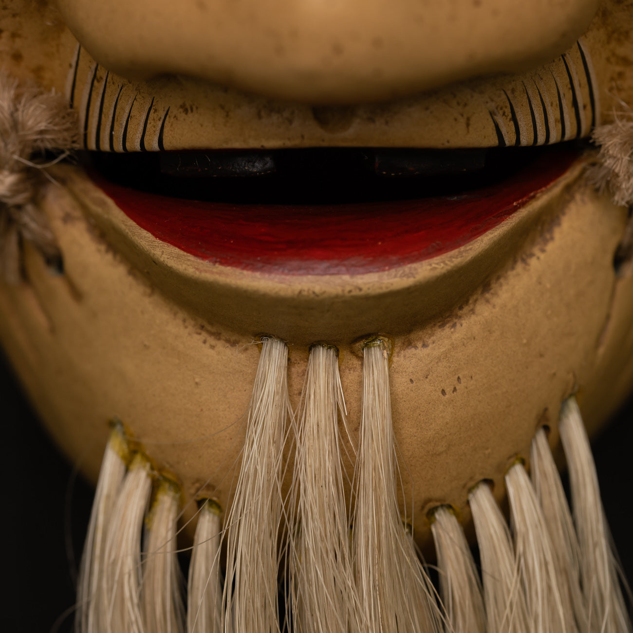 Okina Mask mouth close up