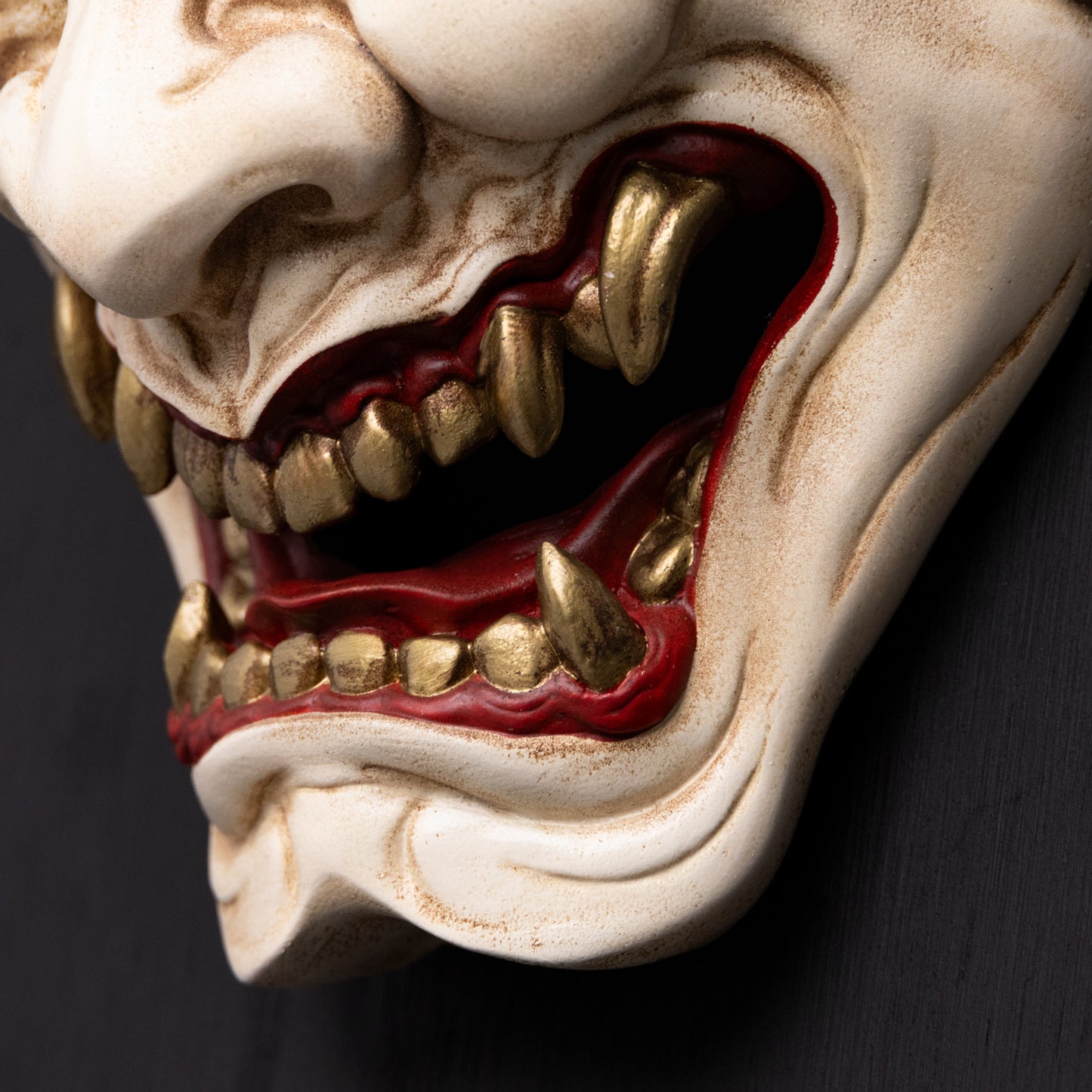 fierce Hannya mask.