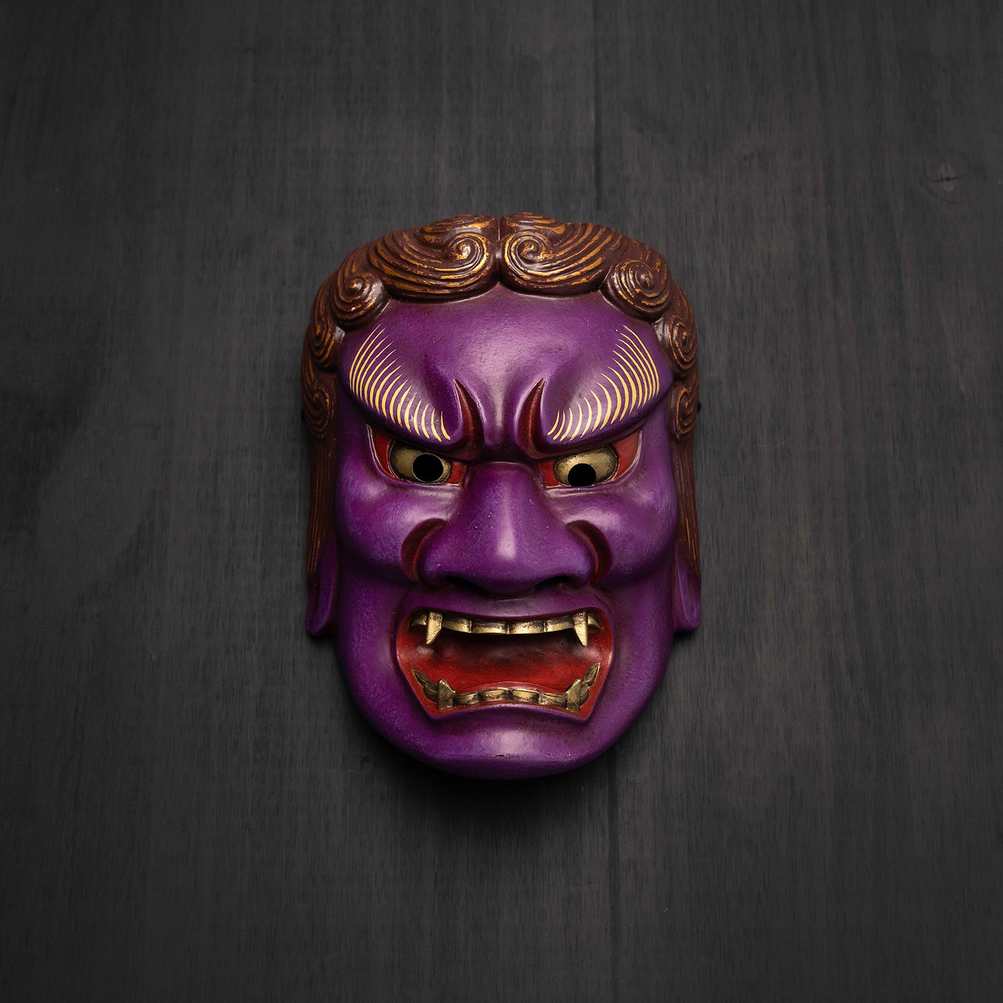 Purple Fudo Myo-o Mask