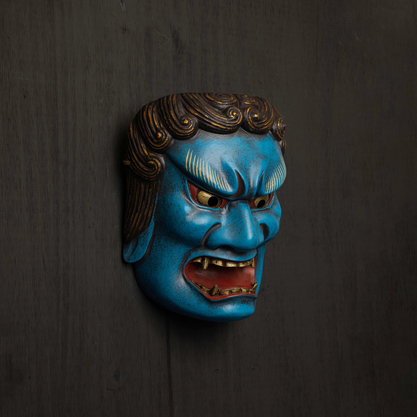 Blue Fudo Myo-o Mask