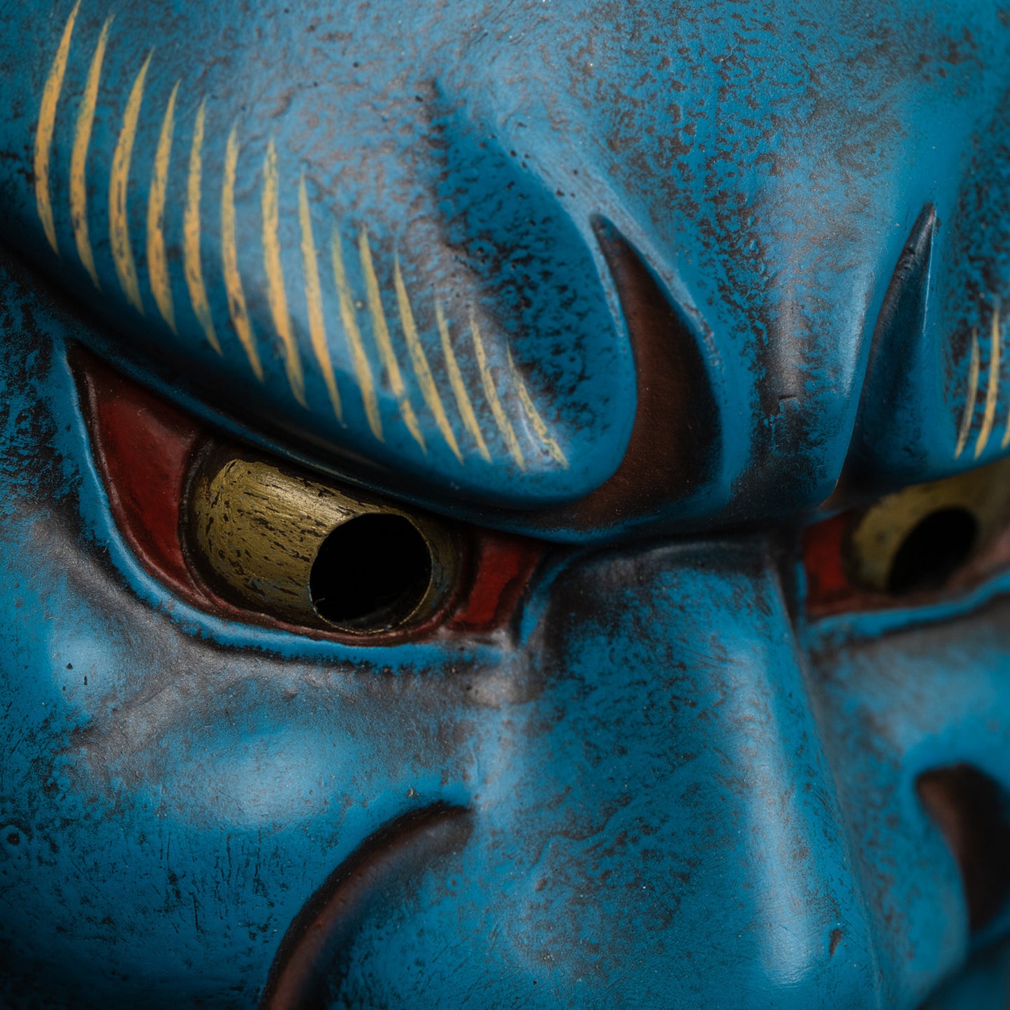 Blue Fudo Myo-o Mask eyes