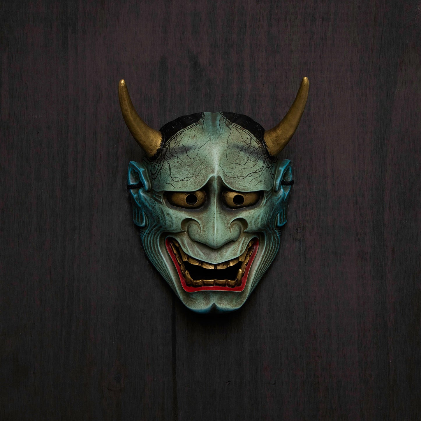 Peacock Blue Hannya Mask