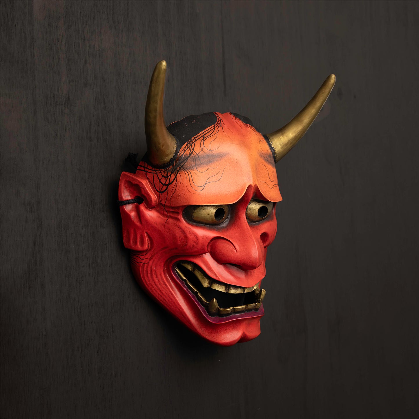 Red Hannya Mask on the wall