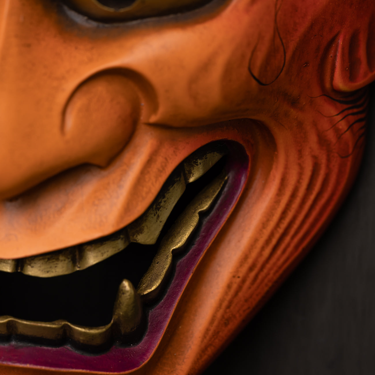 Japanese Light Red Hannya Mask