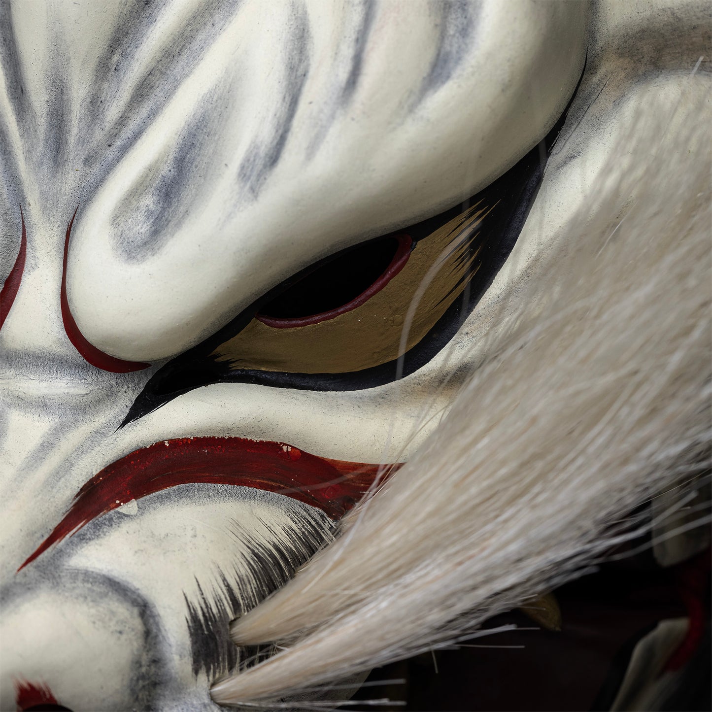 Kitsune Mask Open Mouth