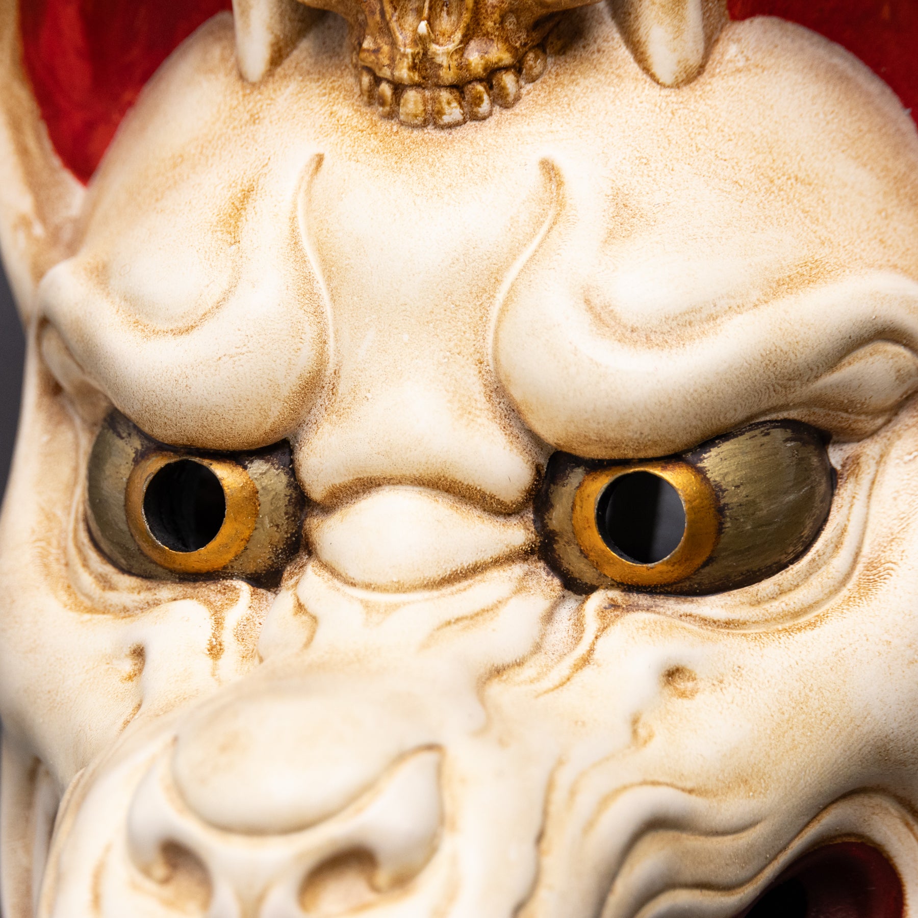 Kitsune Wearing a Skull.