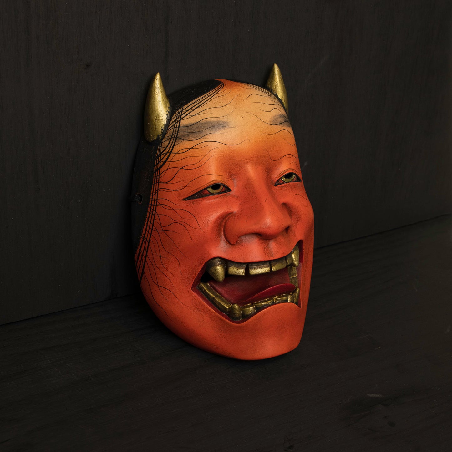 Red Namanari Mask on the floor