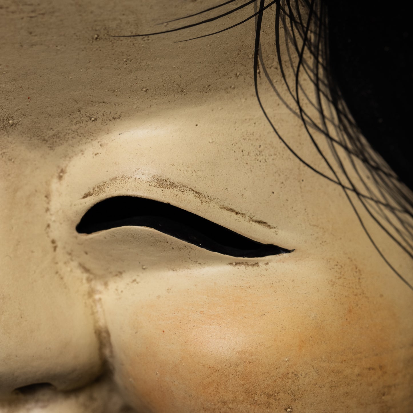 Okame Mask close up